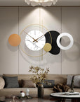 Decorative Wall Clocks, Metal Starburst Clock Silent Non-Ticking Modern Wall Clock (100*61 cm)