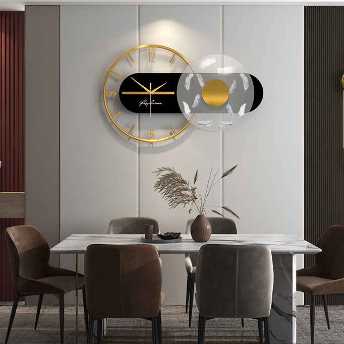 3D Wall Clock with Light Geometric Silent Wall Clock - Shreya home decor