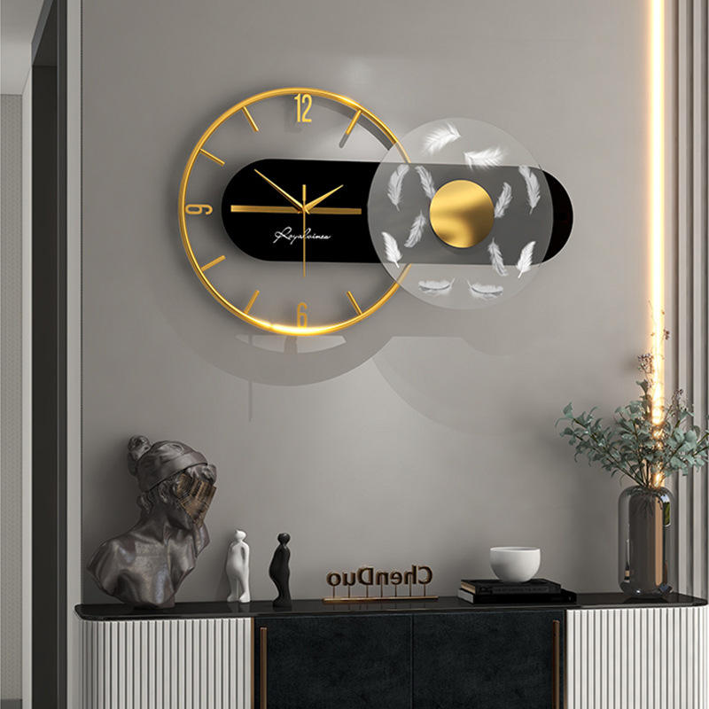 3D Wall Clock with Light Geometric Silent Wall Clock - Shreya home decor