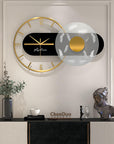 3D Wall Clock with Light Geometric Silent Wall Clock - Shreya home decor