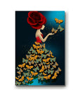 Eternal Butterfly Lady Dress Handmade Painting 60*90cm