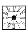 Black Square Shaped Metal Wall Clock (size 50*50)cm