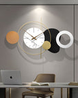 Decorative Wall Clocks, Metal Starburst Clock Silent Non-Ticking Modern Wall Clock (100*61 cm)